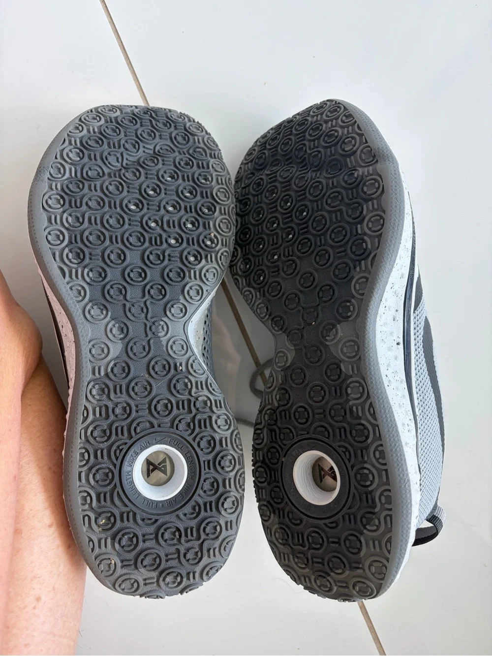 Nike Men’s Grey and Black basketball shoes